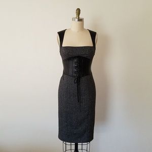 Fitted Dress/Leather Fitted Dress